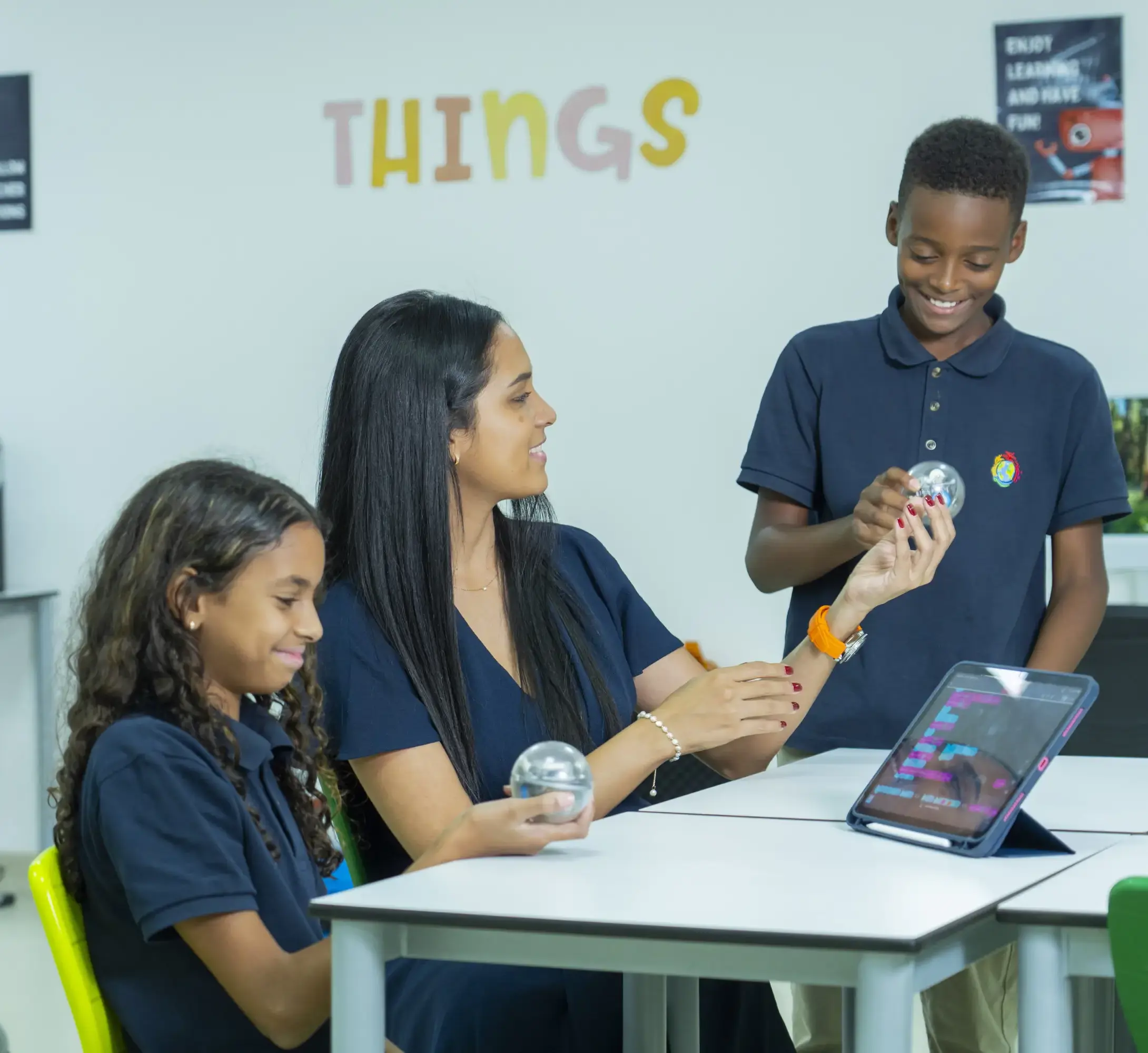 Students in class with teacher