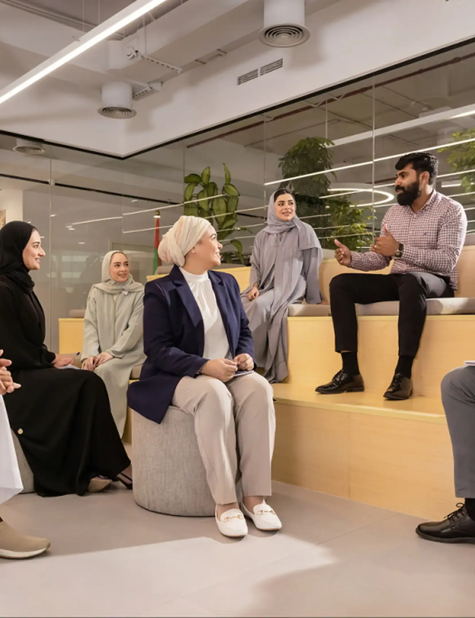 Al-Futtaim staff members talking